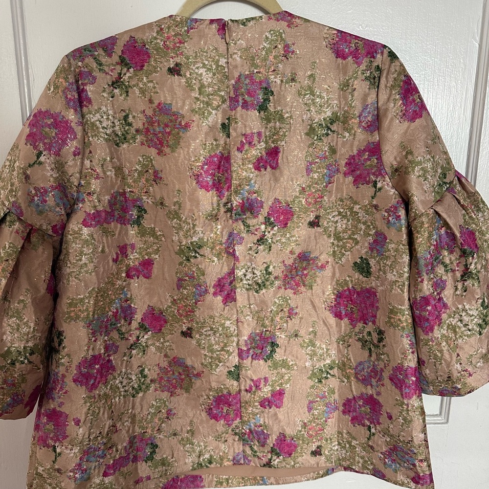 Tuckernuck Floral Blouse - Pink and Green - Picture 11 of 11